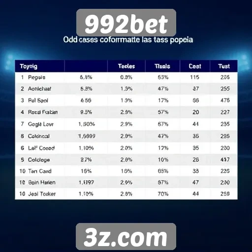 Comparativo de odds entre 992bet e outras plataformas