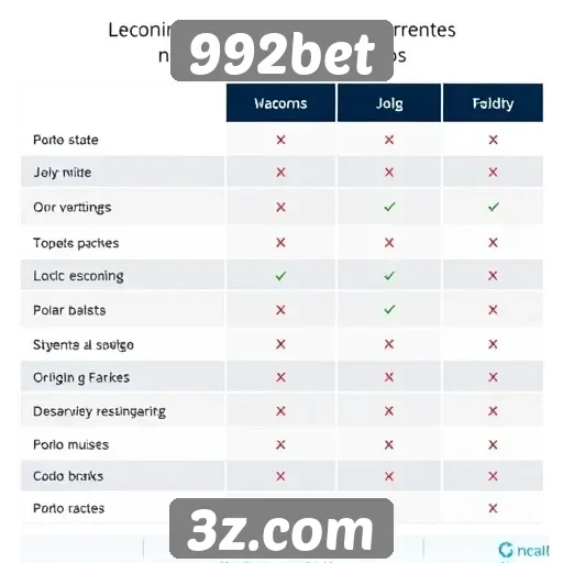 Comparação entre 992bet e concorrentes no mercado de jogos